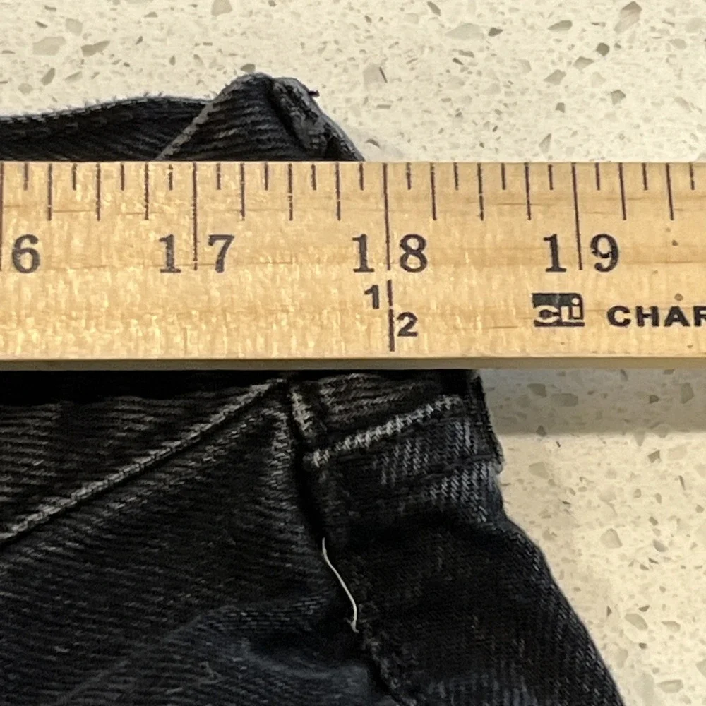 Levis 565 Jeans 36x30 Loose Fit Straight Black Fade Baggy Grunge Fits 36x28